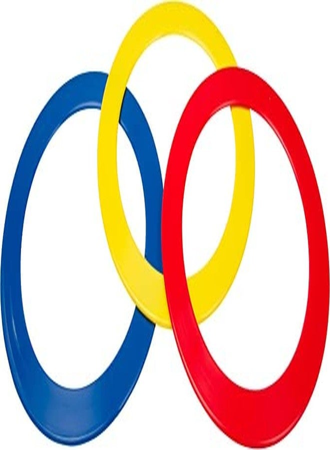 Fitfix Juggling Rings, Magician Juggling Rings, Sports Rings for Kids, Boys and Girls, Set of 3 Small Size Diameter 24 cm / 9 inches Made for India Circus,assorted - Image 1